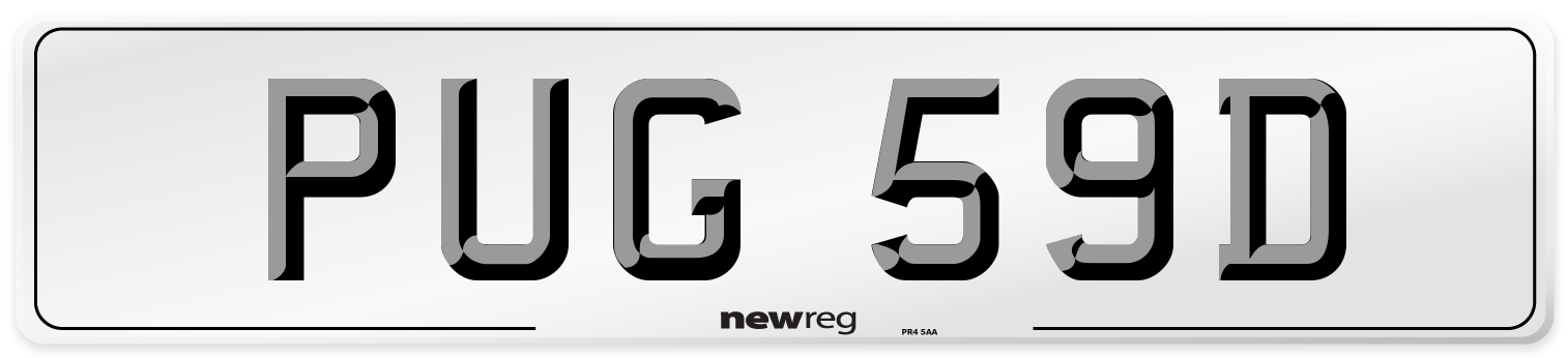 PUG 59D Number Plate from New Reg